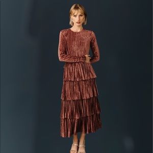 Velvet Tiered Eiffel Dress